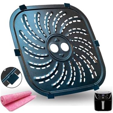 Imagem de QLRGNE Prato de fritadeira a ar de 8 litros para fritadeira PowerXL Vortex Pro Air Fryer Plus, antiaderente atualizada, grelha, placa, inserção de placa, grade de prateleira para fritadeiras a ar