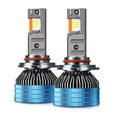 Imagem de Farol alto T17 H7 H4 H11 H13 9005 9006 9012 150W automotivo três tubos de cobre LED lâmpada de farol 20000LM LED luz do carro 6000K branco frio, kit de conversão de chip CSP ultra brilhante de type8