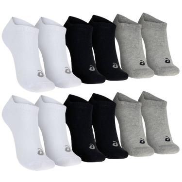 Imagem de Kit de Meia ASICS No Show Soft Tamanho 34-38 com 6 Pares