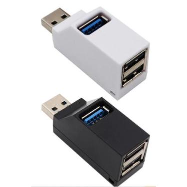 Imagem de Mini Hub Usb 3.0 3 Portas 1 Usb 3.0 Usb 2.0 Laptop Portátil - Cabos & 