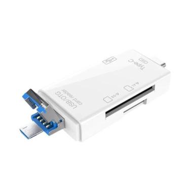Imagem de Adaptador Micro Usb Tipo C Leitor De Cartão Sd Tf Para Macbook Samsung