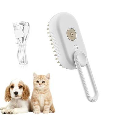 Imagem de Escova Vaporizadora para Pets Peludinho Clean, Escova Para Pet, Escova Automática Para Gatos, Escova Vapor Para Cães