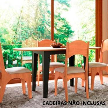 Imagem de Mesa de Jantar Extensível de 122 cm a 159 cm Dalla Costa MDF - Dalla C