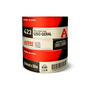 Imagem de FITA CREPE USO GERAL 423 24x50 TAPEFIZ ADERE PARDA