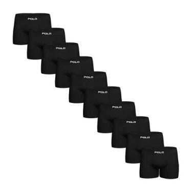 Imagem de Kit Com 10 Cuecas Boxer Polo 781 Algodão Sem Costura Sortida - POLO ST