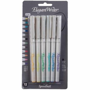 Imagem de Caneta Caligráfica Elegant Writer Speedball 12 Cores 1.3mm