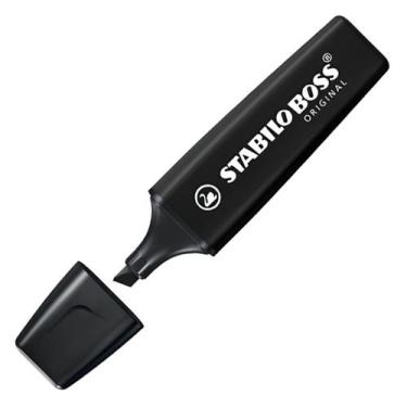 Imagem de Marca-Texto STABILO Boss Nature Colors avulso, Preto (cor 46)