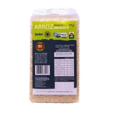 Imagem de Arroz Orgânico Polido Agulhinha À Vácuo Solst 1 Kg, Longo, Orgânico
