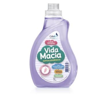 Imagem de Lava Roupas Liquido Vida Macia 1L Tradicional - Casa Km, 1L