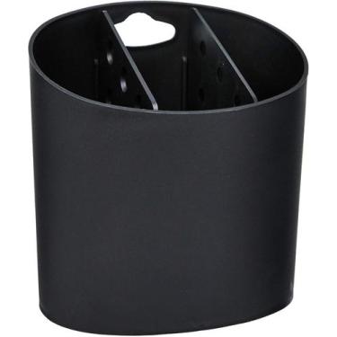 Imagem de  escorredor de talheres oval basic preto 10840/0008 - coza