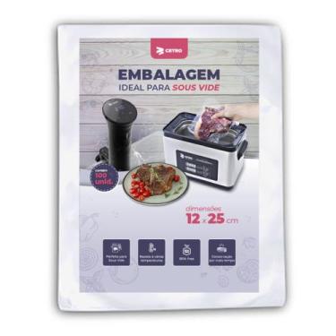 Imagem de Embalagem Sous Vide 12x25 - 100 Unidades - Cetro