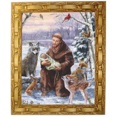 Imagem de Quadro de São Francisco de Assis, Mod. 07, 30x25cm. Angelus