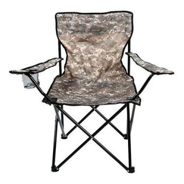 Imagem de Cadeira Dobrável Araguaia Comfort Com Braço E Porta Copo Camuflada - B