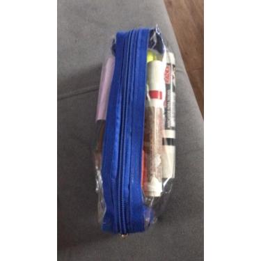 Imagem de Estojo Escolar Box Cristal Pqueno - Jule Artes, Azul