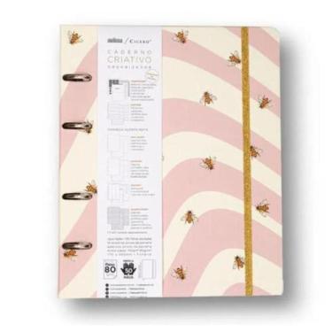 Imagem de Caderno Criativo Argolado Pautado - Caminho das Abelhas - CICERO