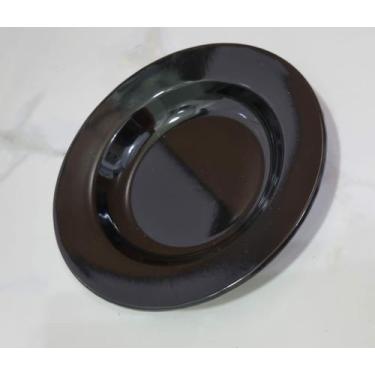 Imagem de 01 Prato Esmaltado Original Ágata 22cm Cor Preto Postagem Rápida - Met