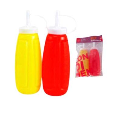 Imagem de Kit com 2 Bisnagas para Molhos Ketchup e Mostarda 375ml - KB-05-1 - ds