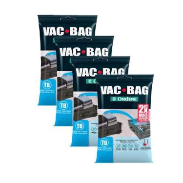 Imagem de Kit 4 Sacos para Armazenagem a Vácuo Vac Bag Impermeável Trip Bag Para