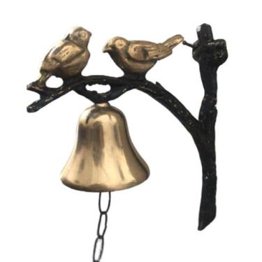 Imagem de Sino Em Bronze Parede Canarinhos Parede Fazenda Sítio Granja - Wilmil
