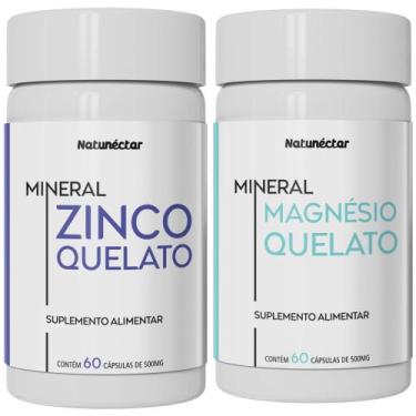 Imagem de Zinco Quelato + Magnésio Quelato Minerais Essenciais - Natunéctar