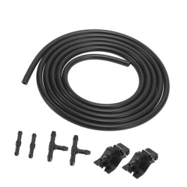 Imagem de TUCKBOLD 7 peças de bocais de lavagem de para-brisa dianteiros para Toyota for Scion para Lexus Mangueira de lavadora de para-brisa de 2 metros com 4 peças de conectores substitui peças automotivas