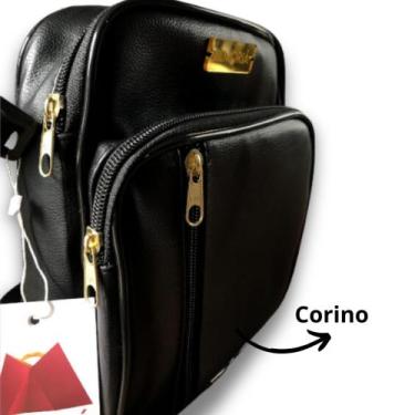 Imagem de Shoulder Bag Reforçada Pequena Bolsa Tiracolo Lateral Resistente - Mor