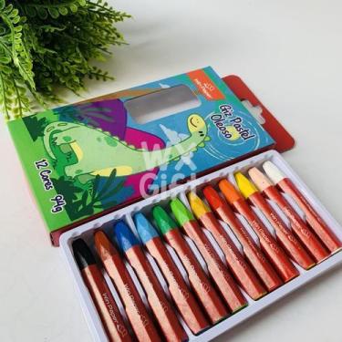 Imagem de Giz de Cera Jumbo com 6, 8 ou 12 Cores - Win Paper / WX Gift