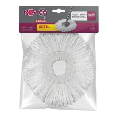 Imagem de Refil Para Mop Fit De Microfibra Noviça Bt1393r Bettanin, Noviça Refil