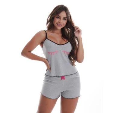 Imagem de Baby Doll Canelado Adulto Estampado Feminino Alça Regulavel - Use.D, C
