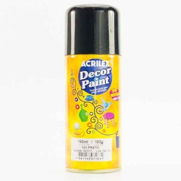 Imagem de Spray 150ml Preto 520 Acrilex, Unico