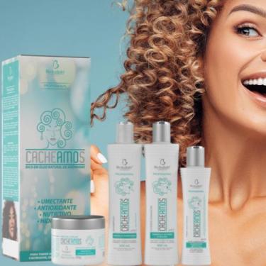 Imagem de Kit Cacheamos - Shampoo, Condicionador, Máscara e Creme de Pentear - B