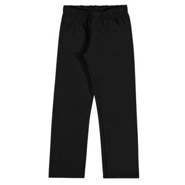 Imagem de Calça de Moletom Infantil Preta Flanelada Elian, 1