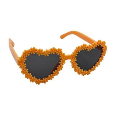 Imagem de Óculos De Sol Infantil De Coração flor Fofinho Moda Blogueirinha - HHW