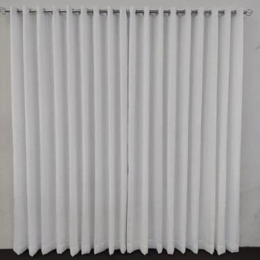 Imagem de Cortina Para Varão 6,00x2,50 Linho Forrada Argola - Salvatex Confecçõe