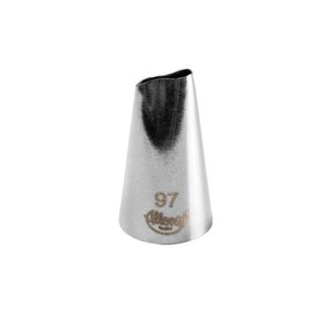 Imagem de Bicos Para Confeitar - Pétala - Aço Inox - Nº97  - 1 unidade - Cromus 