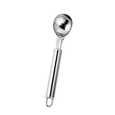 Imagem de Colher Pegador Bola de Sorvete Aço Inox Térmica Prata - Global Master,