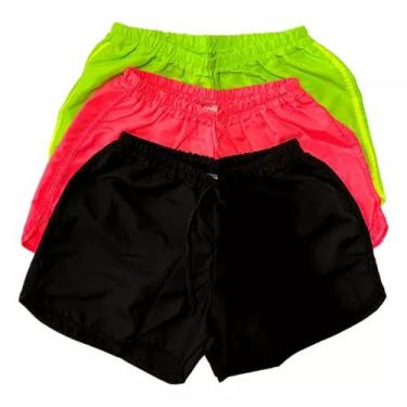 Imagem de 3 Unidades shortinho tactel feminino plus size tamanho grande - Kgente