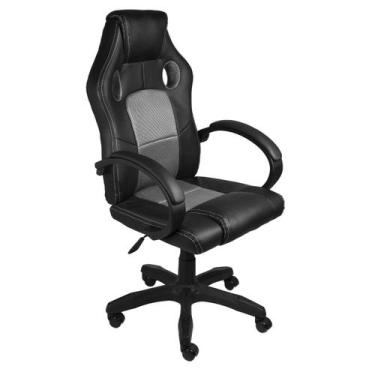 Imagem de Cadeira Gamer V4 Estofada em PU com Altura Regulável - Tatu Bola Móvei