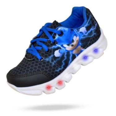 Imagem de Tenis Masculino De Led Sonic Infantil Luzinha Meninos - VICK KIDS, 20,