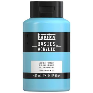 Imagem de Tinta Acrilica Liquitex Basics 400ml - 717 Light Blue Permanent