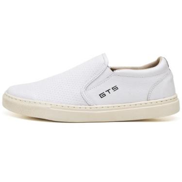 Imagem de Tenis Iate Masculino em  Couro  - gts, Branco, 45