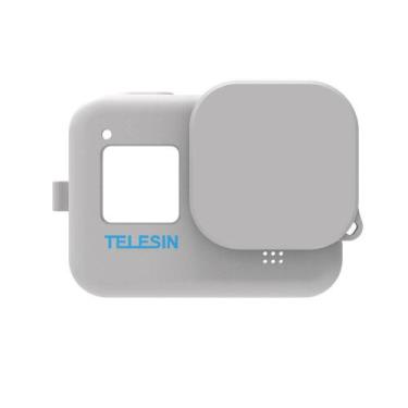Imagem de Capa de Silicone para GoPro Hero 8 Black + Cordão + Tampa - Telesin, C