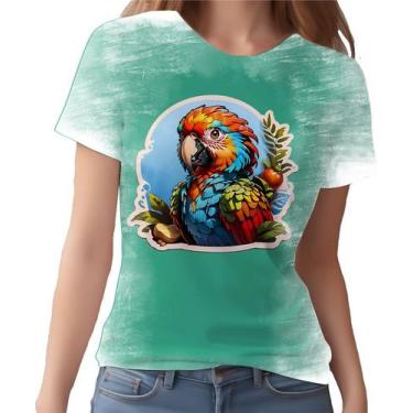 Imagem de Camiseta Camisa Tshirt Sticker Arara Colorida Ave Natureza 3 - Enjoy S