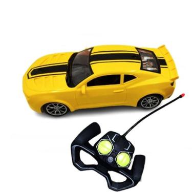 Imagem de Carrinho Controle Remoto 4 Funções Acende Farol - Tesla Store, Camaro 