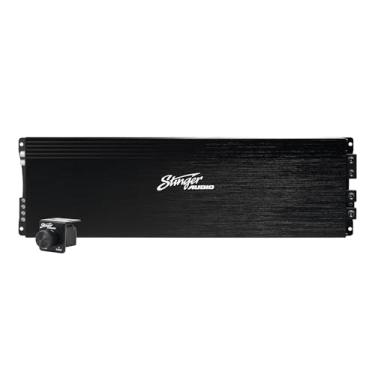 Imagem de STINGER Audio MT-4000.1 Monobloco 4000 Watt Amplificador subwoofer de áudio automotivo de competição de alta potência com botão de baixo de controle remoto, classe D, hexfet Mosfet, filtro subsônico,