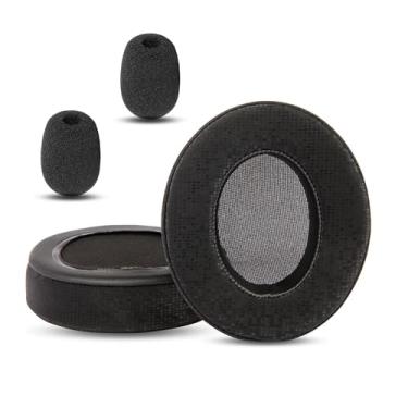 Imagem de HTINDUSTRY Almofadas de substituição compatíveis com fones de ouvido para jogos EKSA E900 E900pro com couro proteico mais macio/espuma viscoelástica