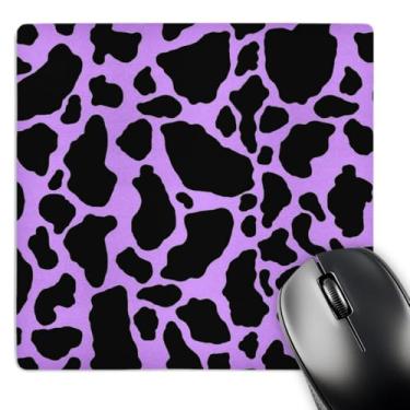 Imagem de 3dRose Mouse pad com estampa de vaca roxa e branca (mp_15427_1)