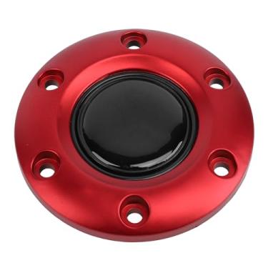 Imagem de Tampa Central do Volante do Carro, Interior para 6 Furos, Interruptor de Botão de Buzina do Volante (Vermelho)
