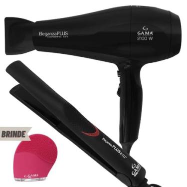 Imagem de GA.MA ITALY PROFESSIONAL Kit Prancha e Secador de Cabelo Eleganza Plus, 127V
