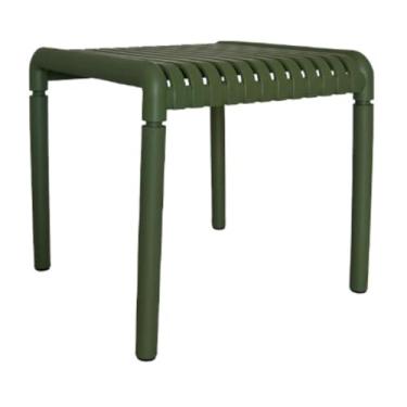 Imagem de Mesa Lateral e de Apoio Quadrada Área Externa Outdoor Gávea Rivatti Polipropileno Verde Proteção Uv